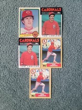 Tom Lawless Baseball Card Mixed Lot of approx 5 Cards