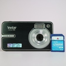 Vivitar Digital Camera Vivicam 7690 7.1MP Black Tested