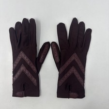 Isotoner Aris Women's Burgundy GLOVES Size OS Antron Nylon