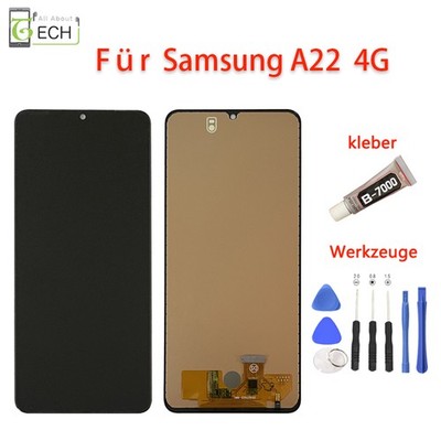 Für Samsung Galaxy A22 4G SM-A225F LCD Display Touchscreen Bildschirm Kleb...