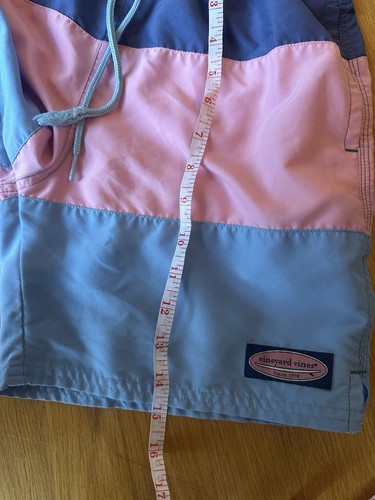 Vineyard Vines Colorblock Swim Trunks - Pink/Sky/Blue - Boy’s Size: Small (8-10) - Picture 7 of 7