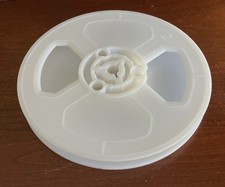 1 - NEW 8mm / REGULAR 8 200' EMPTY PLASTIC MOVIE FILM REEL   WHITE 