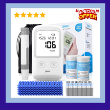 Diabetes Test Kit Blood Sugar Glucose Monitor Meter 206 Pcs Strip Tester Machine