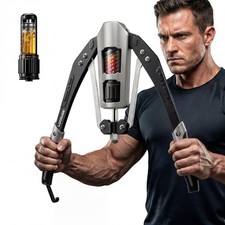 Adjustable Hydraulic Arm Exerciser 22 to 440lbs Chest Expander Strength Trainer
