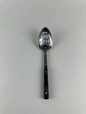 VTG Ekco Flint Arrowhead Forge Slotted Spoon Serving Logo USA Stainless 11.25"