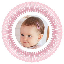 1Inch Pink Snap Hair Clips, 60Pcs Small Clips for Little Girls, Baby Infant 3Cm