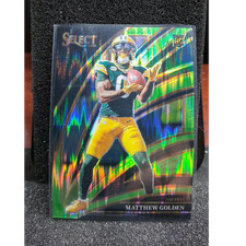 Panini 2025 Select Matthew Golden Packers Club Level Blue Prizm RC #267 /699