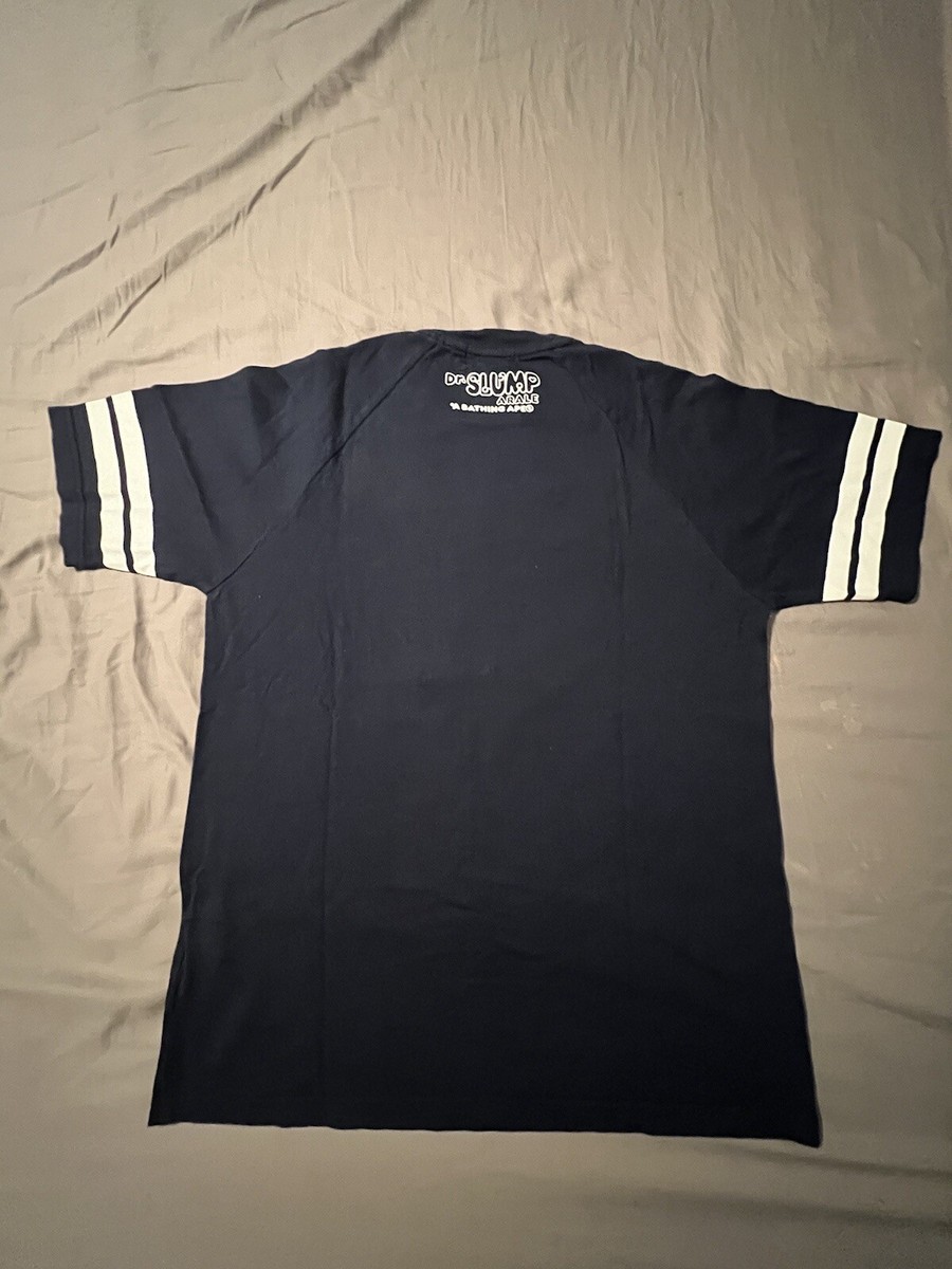 Bape Dr Slump Arale Football Tee Navy L  Akira Toriyama  View 5