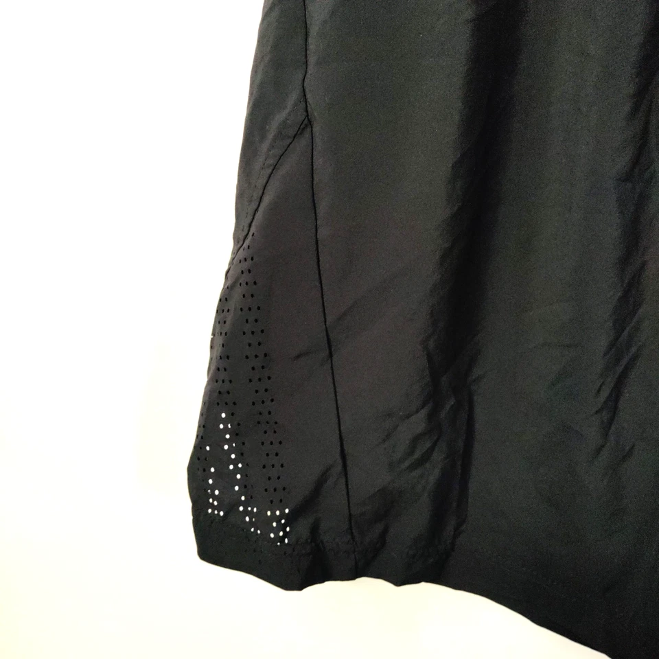 Adidas Pantalones Cortos Mujer 2XL Negro Cintura Elástica Nylon Malla Pierna Cremallera Bolsillo Atlético Foto 4 de 4