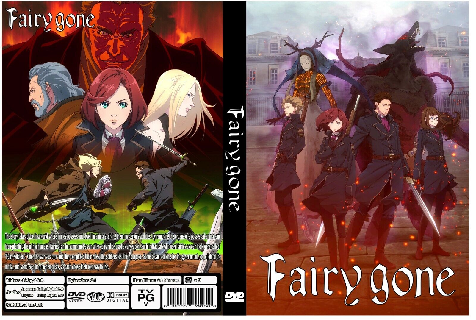 FAIRY GONE (SEASON 1+2) (ENGLISH AUDIO) ( ANIME TV SERIES DVD