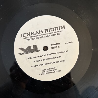 JENNAH RIDDIM Malica Produced by Vada Nobles SPECIAL REQUEST Reggae Dancehall NM