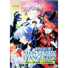 Anime DVD Neon Genesis Evangelion Complete TV Series 1-26  6 Movies Eng Dub