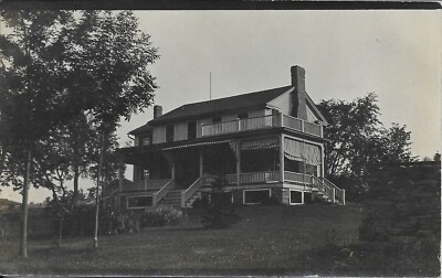 Nice House in Pittston PA vintage RPPC Real Photo used in 1910 Luzerne County