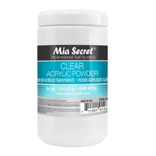 Mia Secret Acrylic Nail Powder Professional Nail System Size: 1.5 lb - Clear