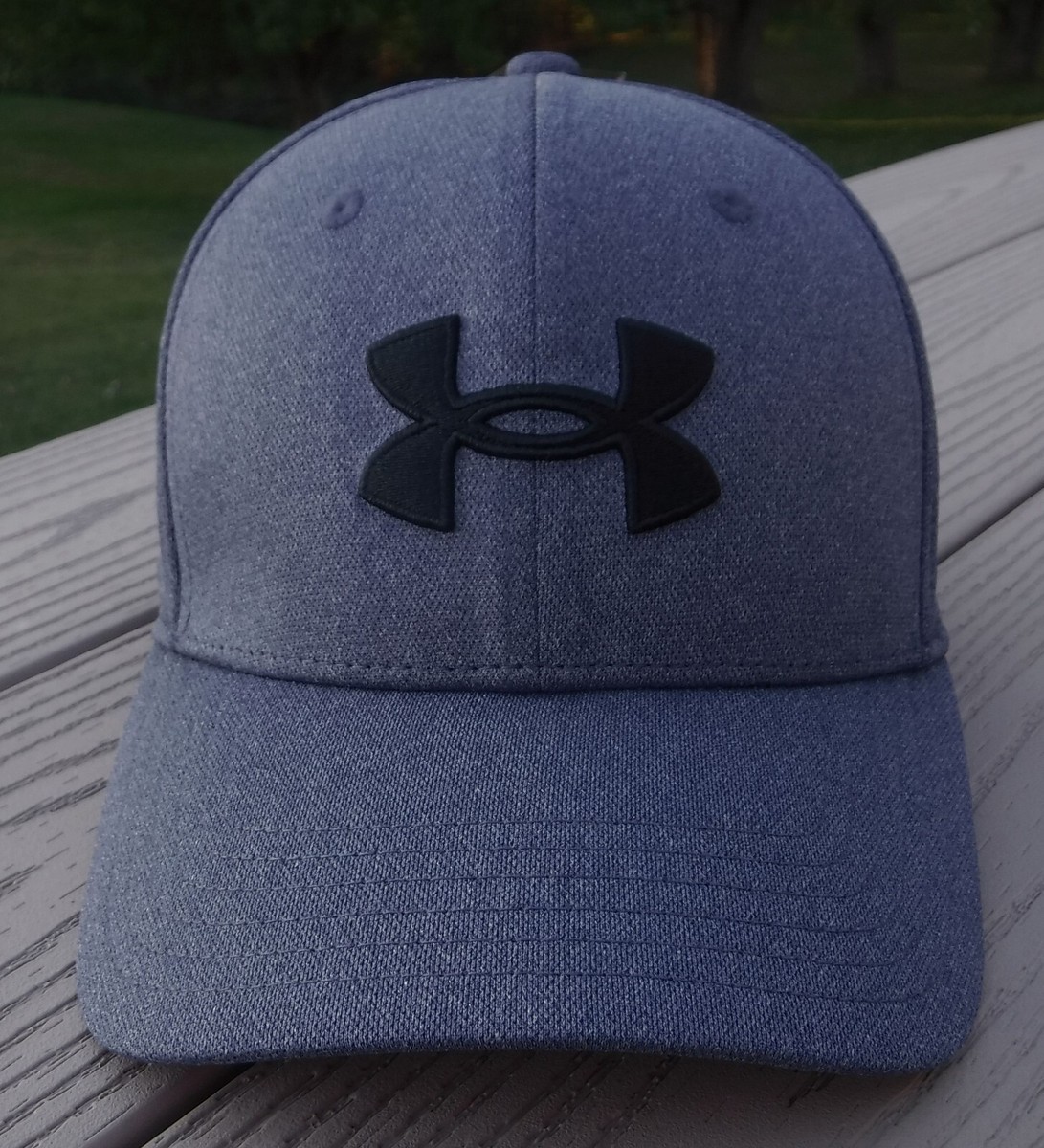 NWT UNDER ARMOUR Blitzing Mens Flex Fitted Hat-L/XL @$28 DARK NAVY