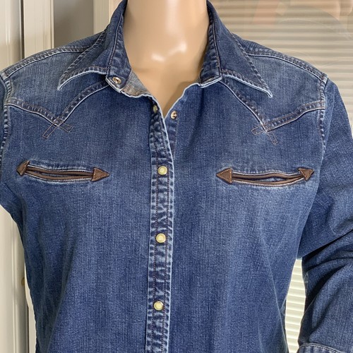 Vintage Wrangler Denim Shirt Western 