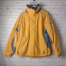 Columbia Core 3 in 1 Interchange Women's Jacket Size M Yellow Gray