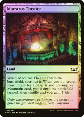 Magic The Gathering MTG MAESTROS THEATER FOIL Streets of New Capenna NM