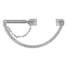 Jamb Fixing Door Protector Chain, Spring Recoil, Zinc Plated Mild Steel