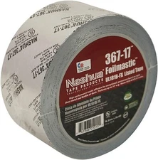 Nashua 367-17 FoilMastic Butyl Rubber Sealant Tape: 3 in. x 100 ft. (Silver)