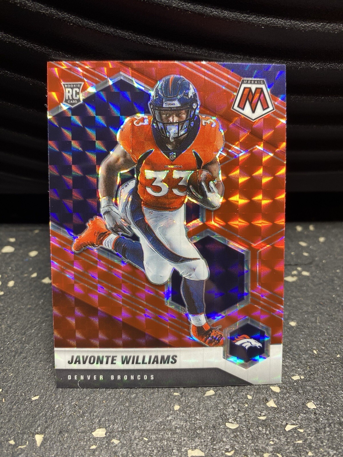 2021 Mosaic - Rookie #315 Javonte Williams Red Prizm SSP Broncos Cowboys
