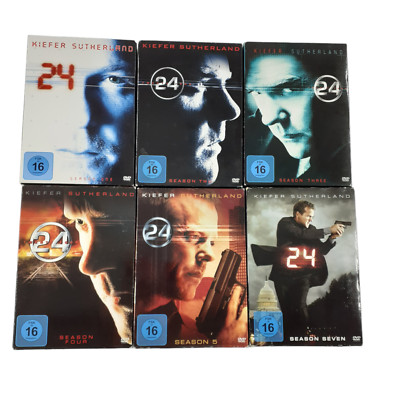 24-Twenty Four - Season 1 bis 5 und 7 -  40DVDs-Bundle - Zustand sehr gut