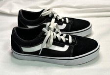 VANS Ward Black White Lace Up Casual Shoes Sneakers Woman s Size 8