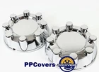 Fit For F250 F350 SD 4x4 Chrome Wheel Center Hub Caps 8 Lug Rim REAR