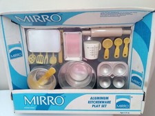 Vintage Mirro Aluminum Toys Cook  Bake Set  17 -piece