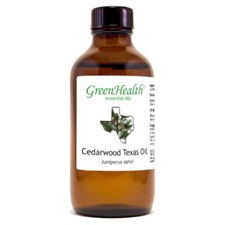 Cedarwood Texas Essential Oil - 4 fl oz - Amber Glass Bottle w/ Cap