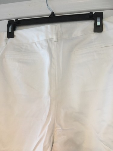 NY Collection shorts White Lined Shorts Size 18 NEW Bermuda Dressy - Picture 5 of 15