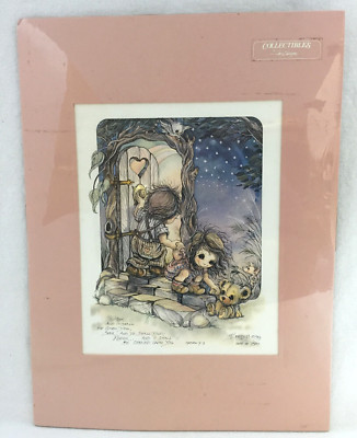 Jody Bergsma Signed Print Matted 1983 Matthew 7:7 Ask..Seek...Knock Numbered