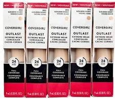 5 Pack Covergirl Outlast Extreme Wear Concealer 802 Golden Ivory