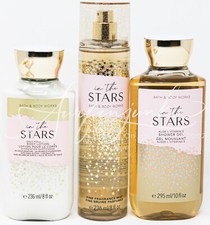 Bath  Body Works In The Stars Fine Fragrance Body Mist Shower Gel Lotion 3 Pc