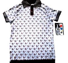 Heart Attack Clothing LA Skateboarding Polo Shirt Smoking Pipe NWT Size S
