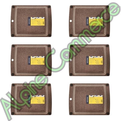 *6-Piece* Epicurean All-In-One Cutting Board 14.5'' x 11.25'' Nutmeg 505-151103002
