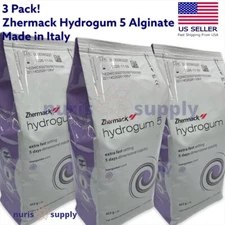 3 Pack, Zhermack Hydrogum 5 Alginate Impression Material, Fast Set 3x1lb