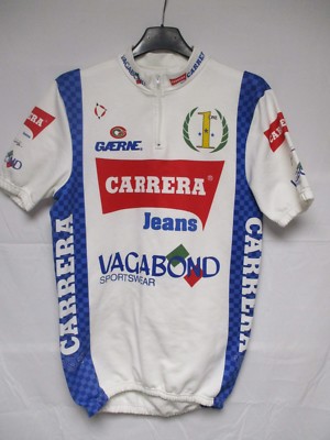 Maillot cycliste CARRERA Jeans VAGABOND 1991 vintage shirt maglia CHIAPPUCCI XXL