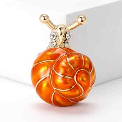 Fashion Yellow Cute Alloy Animal Insect Crystal Brooch Pin Women Party Jewelry