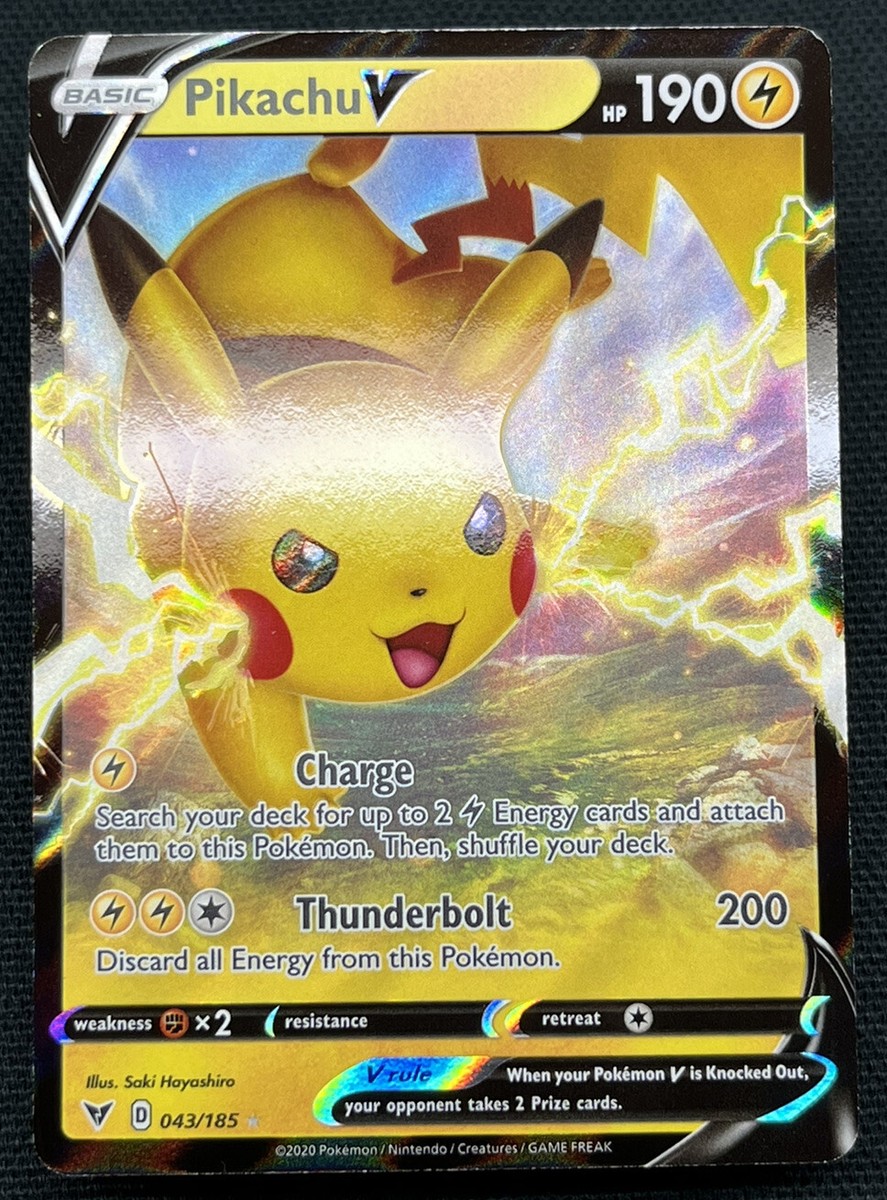 Pikachu V 043/185 Vivid Voltage- NM Ultra Rare Full Art Pokemon