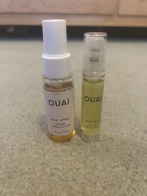 Ouai Wave Spray & Hair Oil Duo Travel Size 1 oz/ 0.33 oz NEW