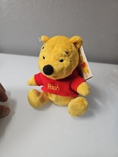 Vintage Mattel Winnie The Pooh Beanbag Friend Pooh Bear With Tag Plus