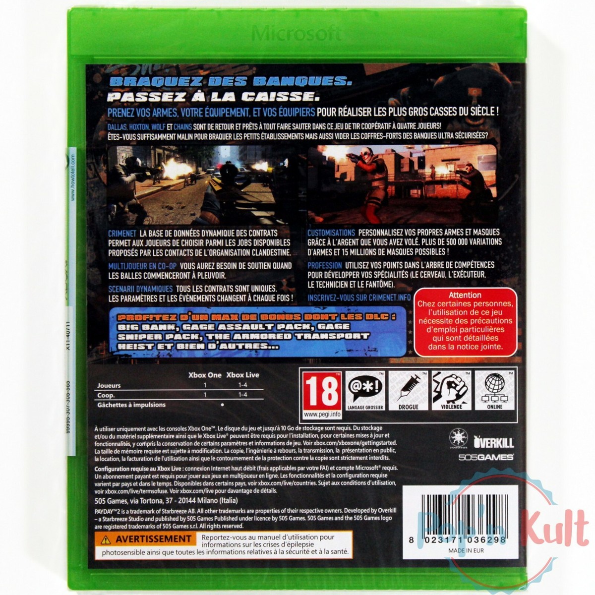 Payday 2: Crimewave Edition [VF] - Xbox One - NEUF Sous Blister - 505 Games