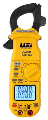 UEi DL389B Digital True RMS Clamp Meter, HVAC 4000 Counts Auto yellow, Black 