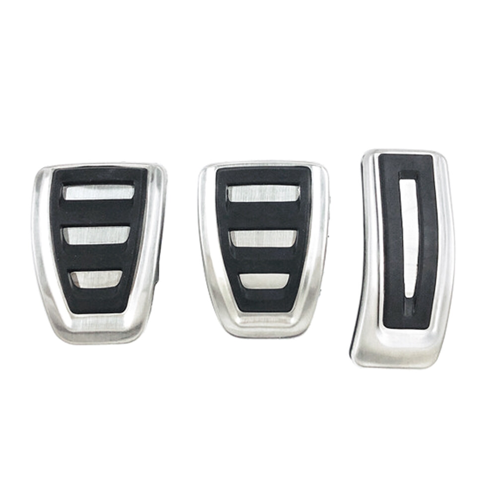 3pcs Clutch Pedal Brake Gas Pedals Cover Fit Audi A4 A5 A6 A7 A8 Q3 Q5