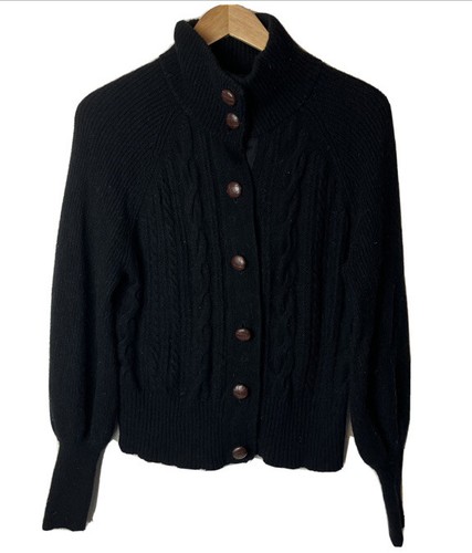 J Crew Balloon Sleeve Cable Knit 
