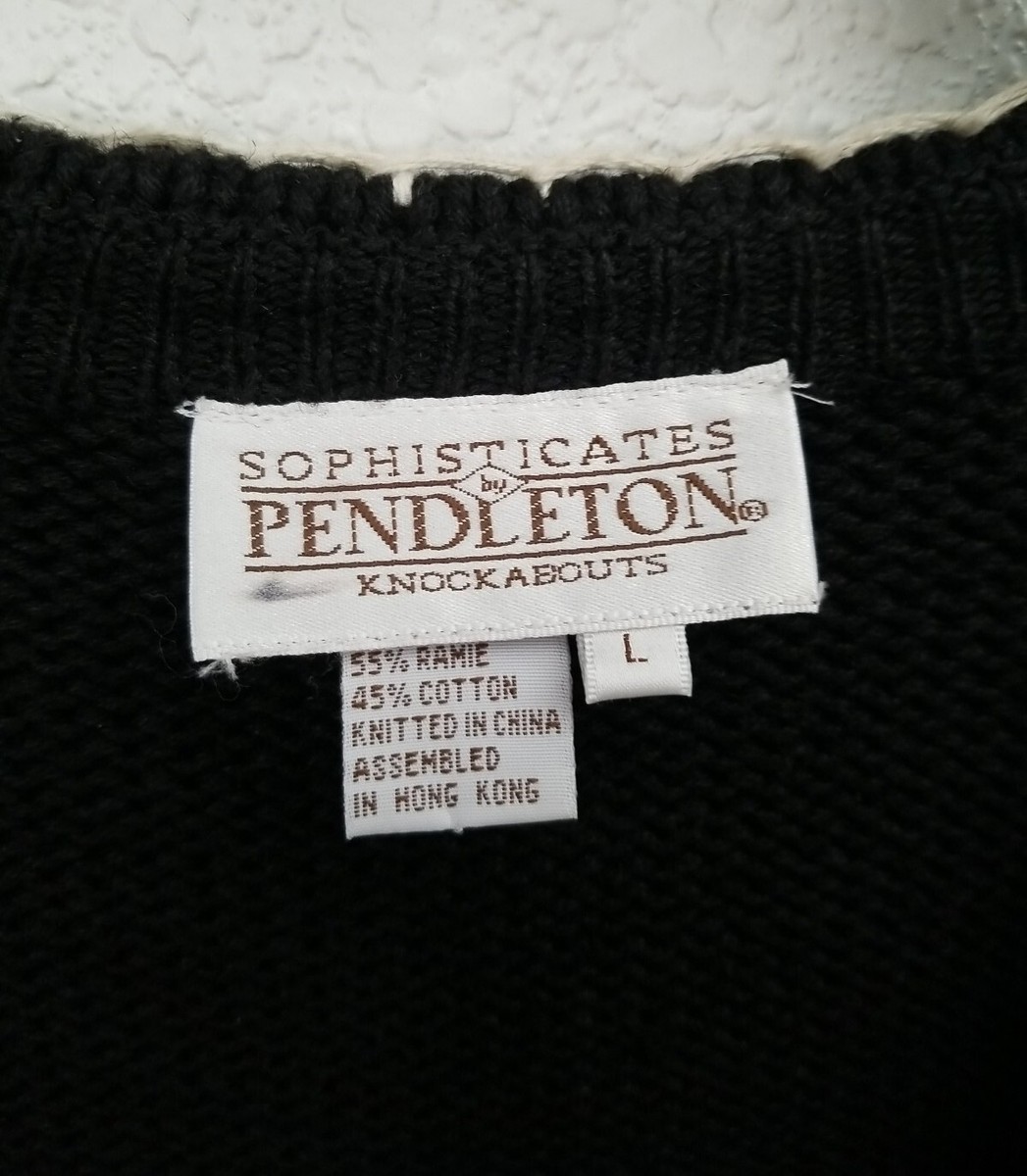 Vintage Pendleton Knockabouts Women's Sweater Vest Floral Ugly