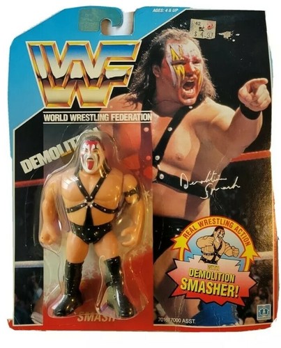 WWF WWE Demolition Smash and Crush MOC Hasbro Acti...