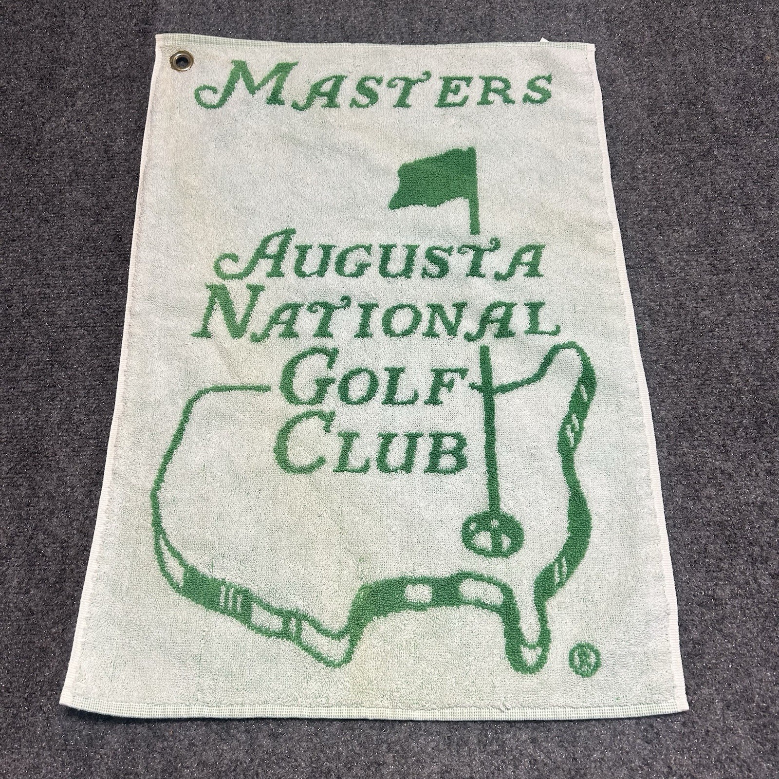 The Masters Tournament Green & White Golf Bag Caddy Towel 14