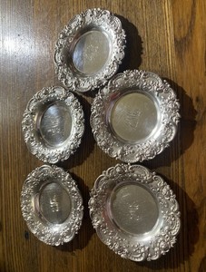 Alvin Sterling Silver Butter Pats